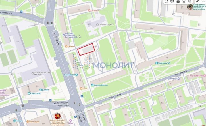 Земельный участок Гайдара ул, 40Б